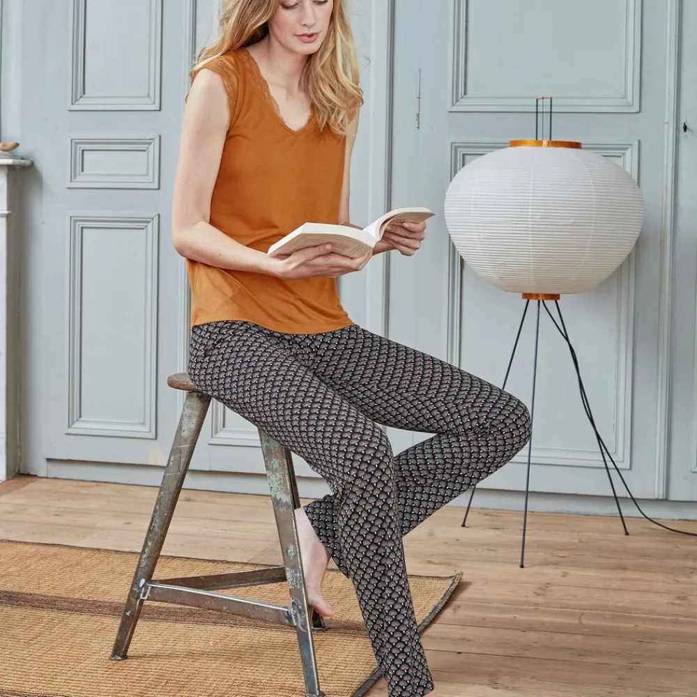 Becquet Pyjama femme imprimé graphique - CRÉATION<Femme Pyjama Femme|Pyjama, Liquette, Nuisette