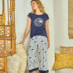 Becquet Pyjama femme motif éléphant - DODO HOMEWEAR.<Femme Pyjama Femme|Les Matières