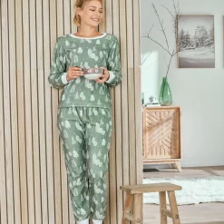 Becquet Pyjama femme polaire toucher velours<Femme Pyjama Femme|Pyjama, Liquette, Nuisette