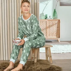 Becquet Pyjama femme polaire toucher velours<Femme Pyjama Femme|Pyjama, Liquette, Nuisette