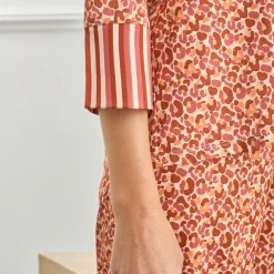 Becquet Pyjama femme satin motif léopard - CRÉATION<Femme Pyjama Femme|Pyjama, Liquette, Nuisette