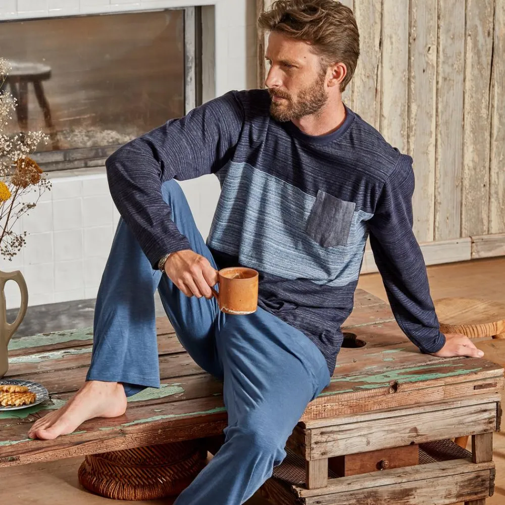 Becquet Pyjama homme effet rayures<Homme Pyjama Homme|Pyjama, Liquette, Nuisette