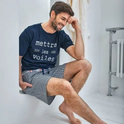 Becquet Pyjama homme motif marin - DODO HOMEWEAR®<Homme Pyjama Homme|Les Matières
