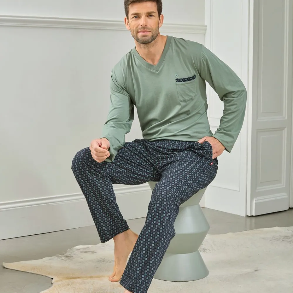 Becquet Pyjama homme petits motifs - DODO HOMEWEAR<Homme Pyjama Homme|Les Matières