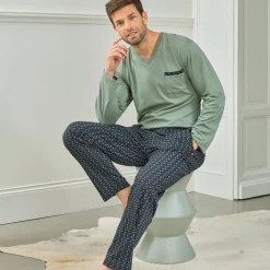 Becquet Pyjama homme petits motifs - DODO HOMEWEAR<Homme Pyjama Homme|Les Matières