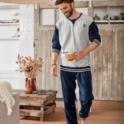 Becquet Pyjama homme velours style jogging<Homme Pyjama Homme|Les Matières