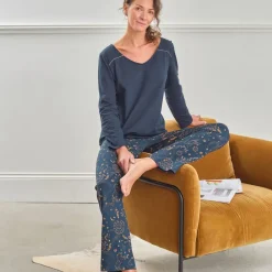 Becquet Pyjama jersey motif astral - CRÉATION<Femme Pyjama Femme|Les Matières