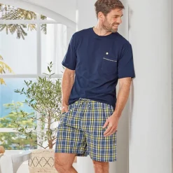 Becquet Pyjama short à carreaux DODO HOMEWEAR®<Homme Pyjama Homme|Pyjama, Liquette, Nuisette