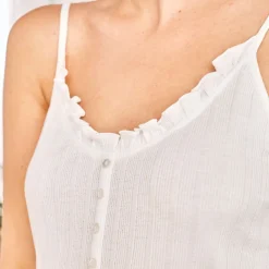 Becquet Pyjama short femme maille côtelée - CRÉATION<Femme Pyjama Femme|Pyjama, Liquette, Nuisette
