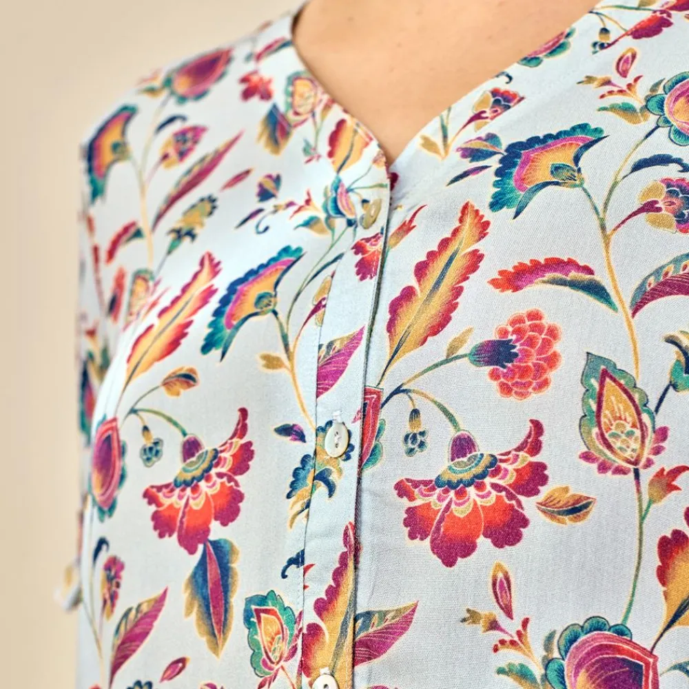 Becquet Pyjama short femme motif perse - CRÉATION<Femme Pyjama Femme|Pyjama, Liquette, Nuisette