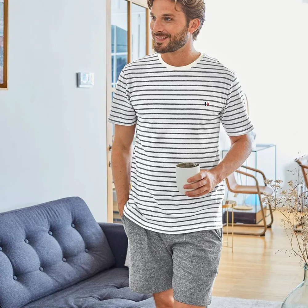 Becquet Pyjama short homme à rayures - DODO HOMEWEAR®<Homme Pyjama Homme|Pyjama, Liquette, Nuisette