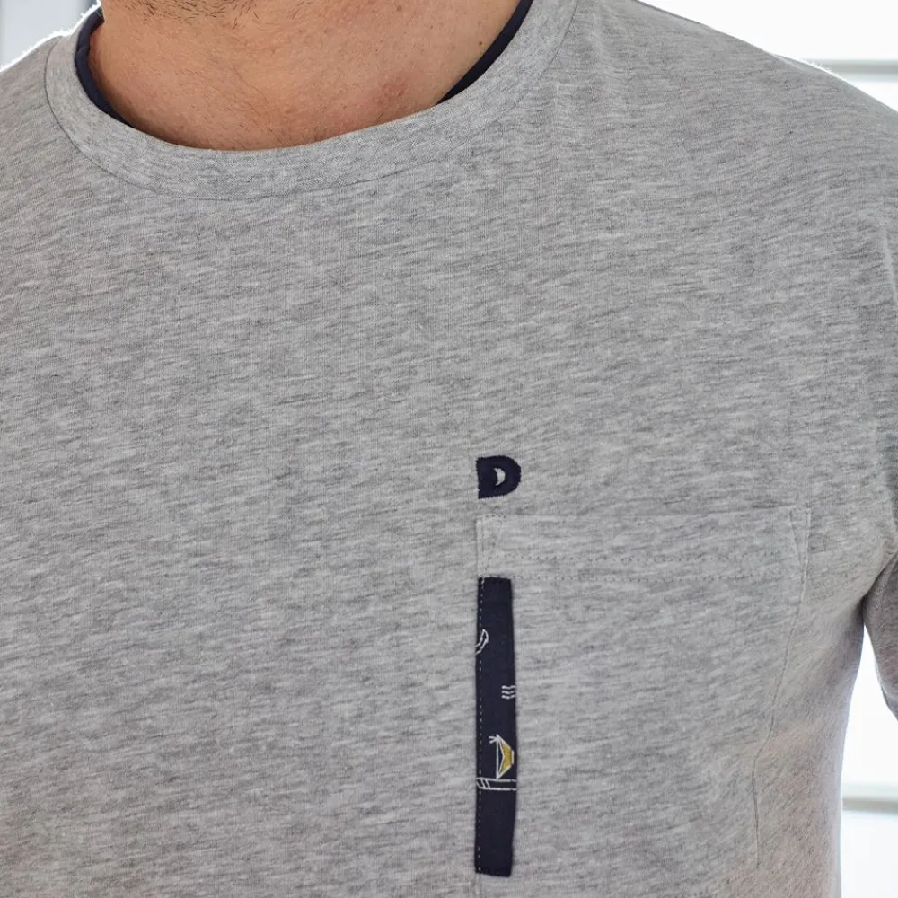 Becquet Pyjama short homme micromotifs marins - DODO HOMEWEAR<Homme Pyjama Homme|Les Matières