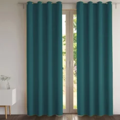 Becquet Rideau et métrage occultants thermiques natté chambray- dos couleur< Décoration Textile Unie|Rideau Occultant Lumière, Rideau Occultant Thermique