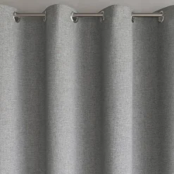 Becquet Rideau et métrage occultants thermiques natté chambray- dos couleur< Décoration Textile Unie|Rideau Occultant Lumière, Rideau Occultant Thermique