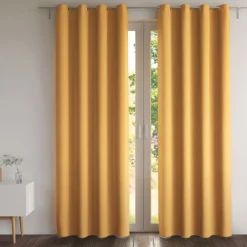 Becquet Rideau et métrage occultants thermiques natté chambray- dos couleur< Décoration Textile Unie|Rideau Occultant Lumière, Rideau Occultant Thermique