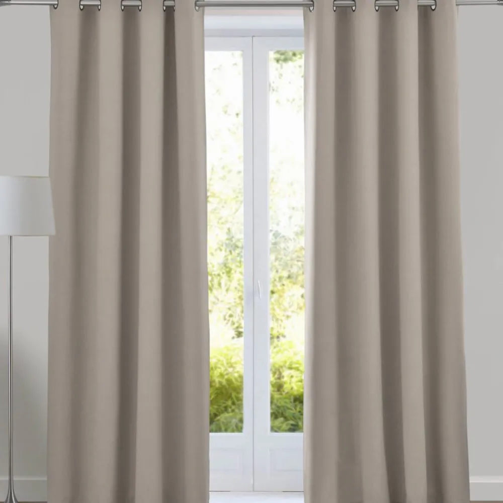 Becquet Rideau et métrage occultants thermiques nattés< Rideau Et Déco Textile|Décoration Textile Unie