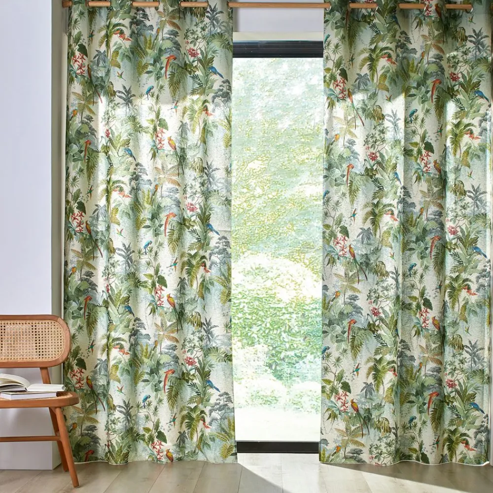 Becquet Rideau imprimé exotique< Rideau Et Déco Textile|Rideau