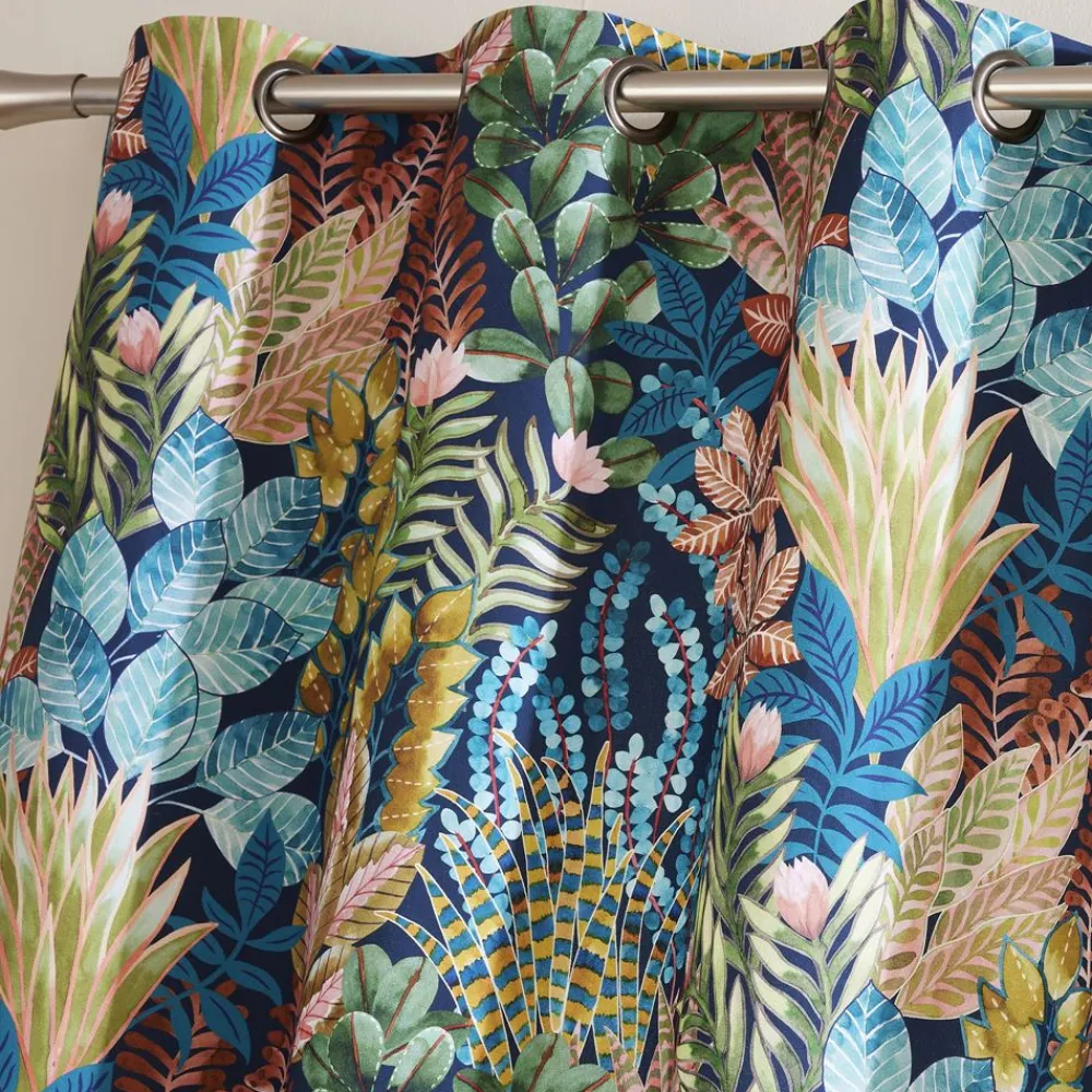 Becquet Rideau imprimé tropical - CRÉATION THÉVENON< Rideau Et Déco Textile|Rideau