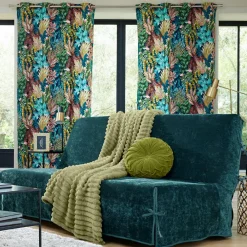 Becquet Rideau imprimé tropical - CRÉATION THÉVENON< Rideau Et Déco Textile|Rideau