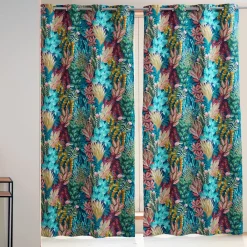 Becquet Rideau imprimé tropical - CRÉATION THÉVENON< Rideau Et Déco Textile|Rideau