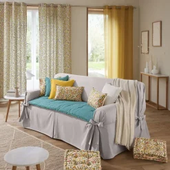 Becquet Rideau motif citrons - CRÉATION< Rideau Et Déco Textile|Rideau