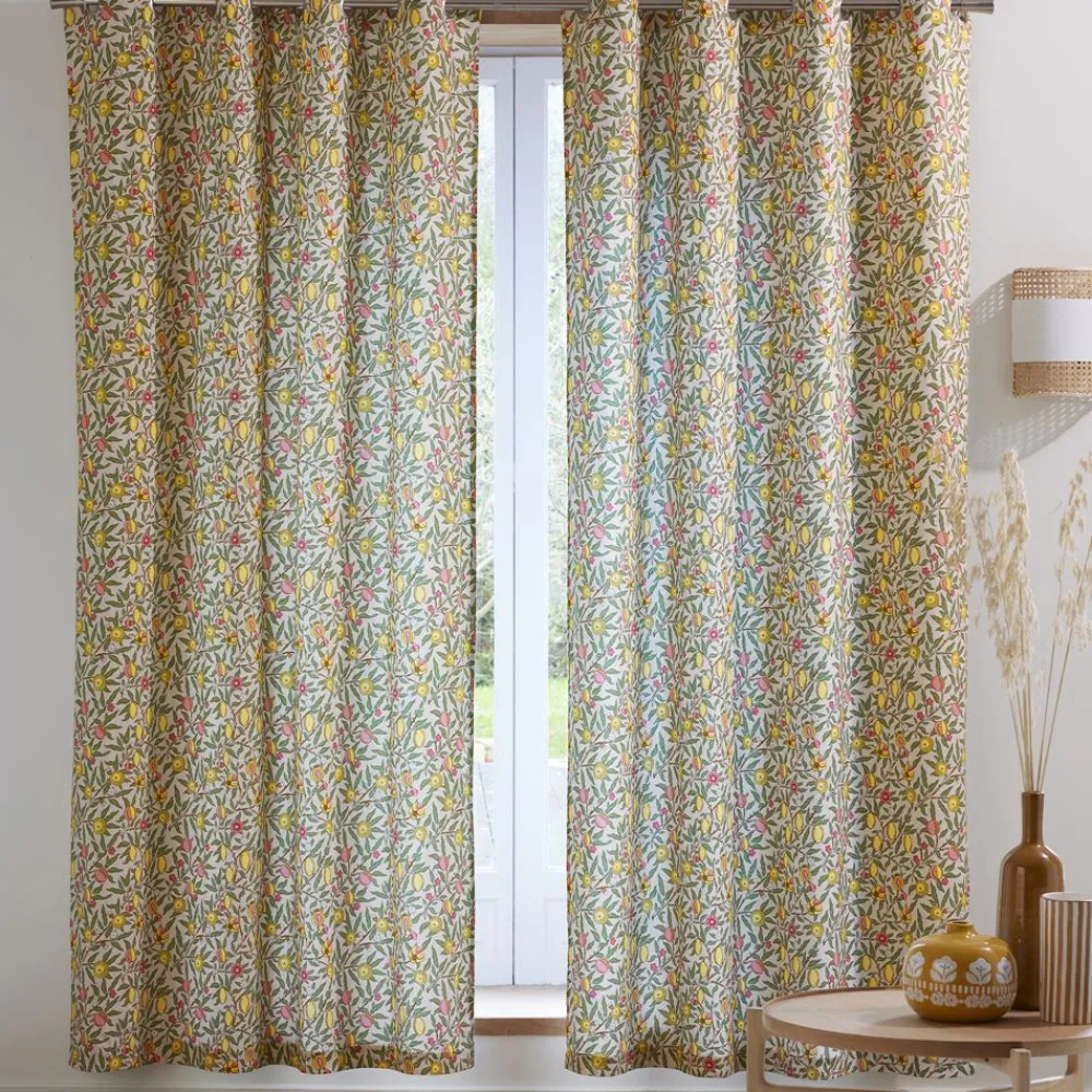 Becquet Rideau motif citrons - CRÉATION< Rideau Et Déco Textile|Rideau