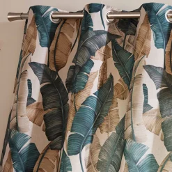 Becquet Rideau motif grandes feuilles< Rideau Et Déco Textile|Rideau
