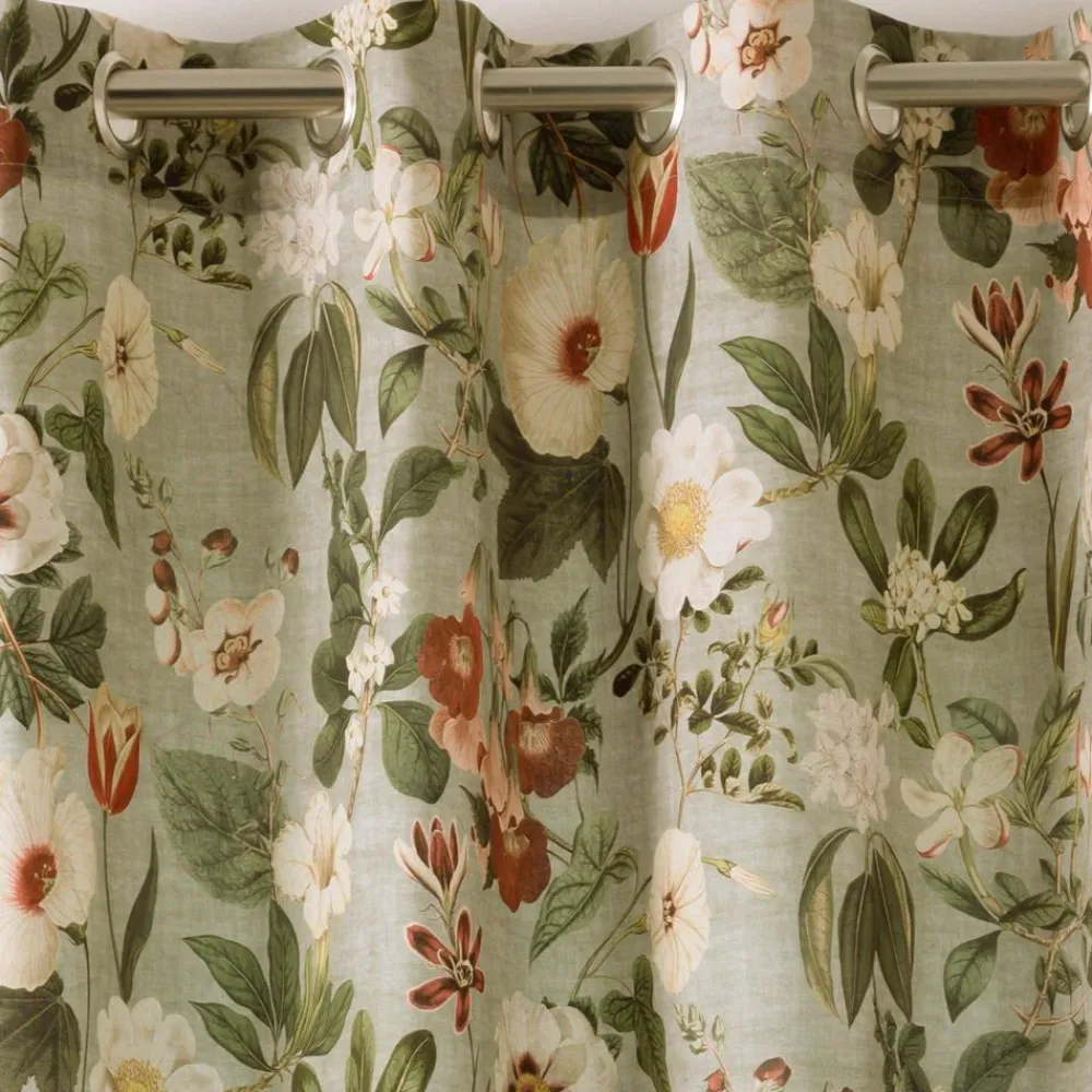 Becquet Rideau motif herbier< Rideau Et Déco Textile|Rideau