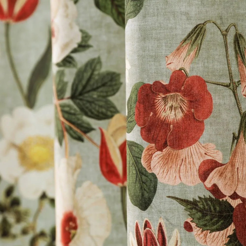 Becquet Rideau motif herbier< Rideau Et Déco Textile|Rideau