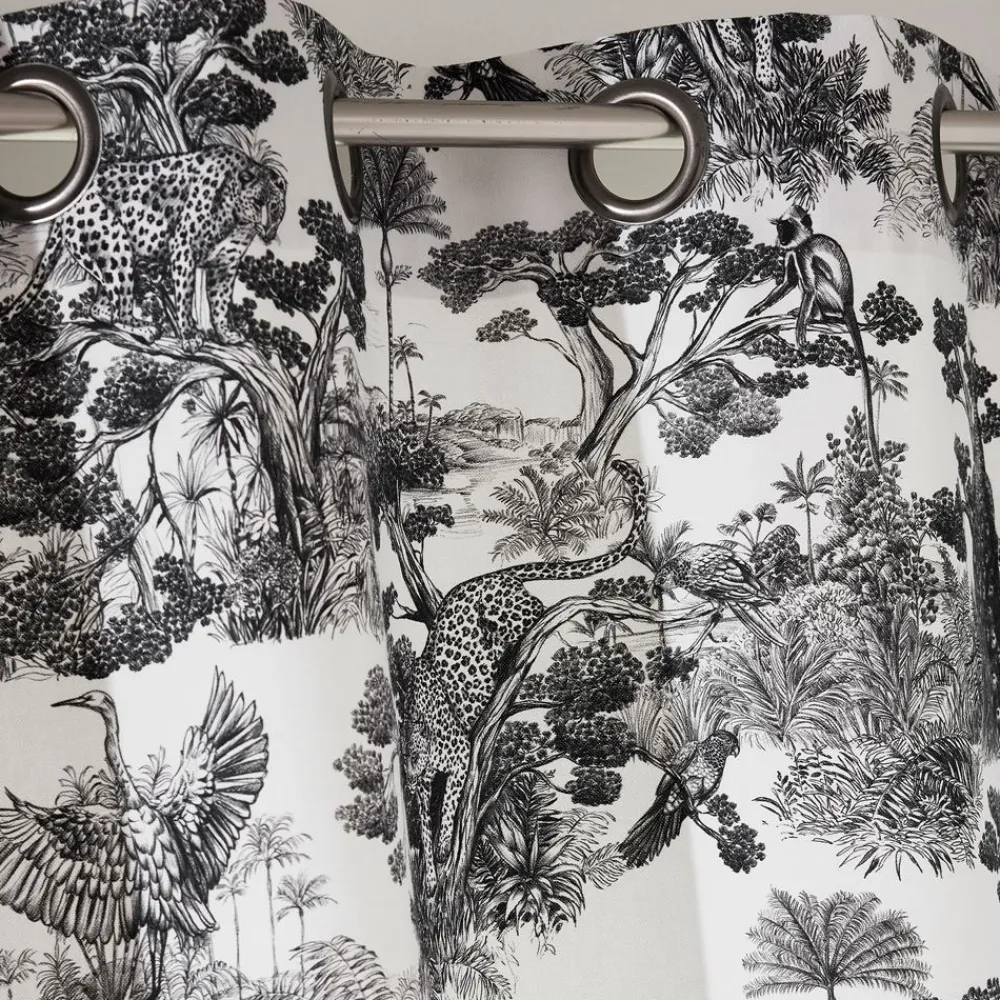 Becquet Rideau motif jungle - CRÉATION THÉVENON< Rideau Et Déco Textile|Rideau