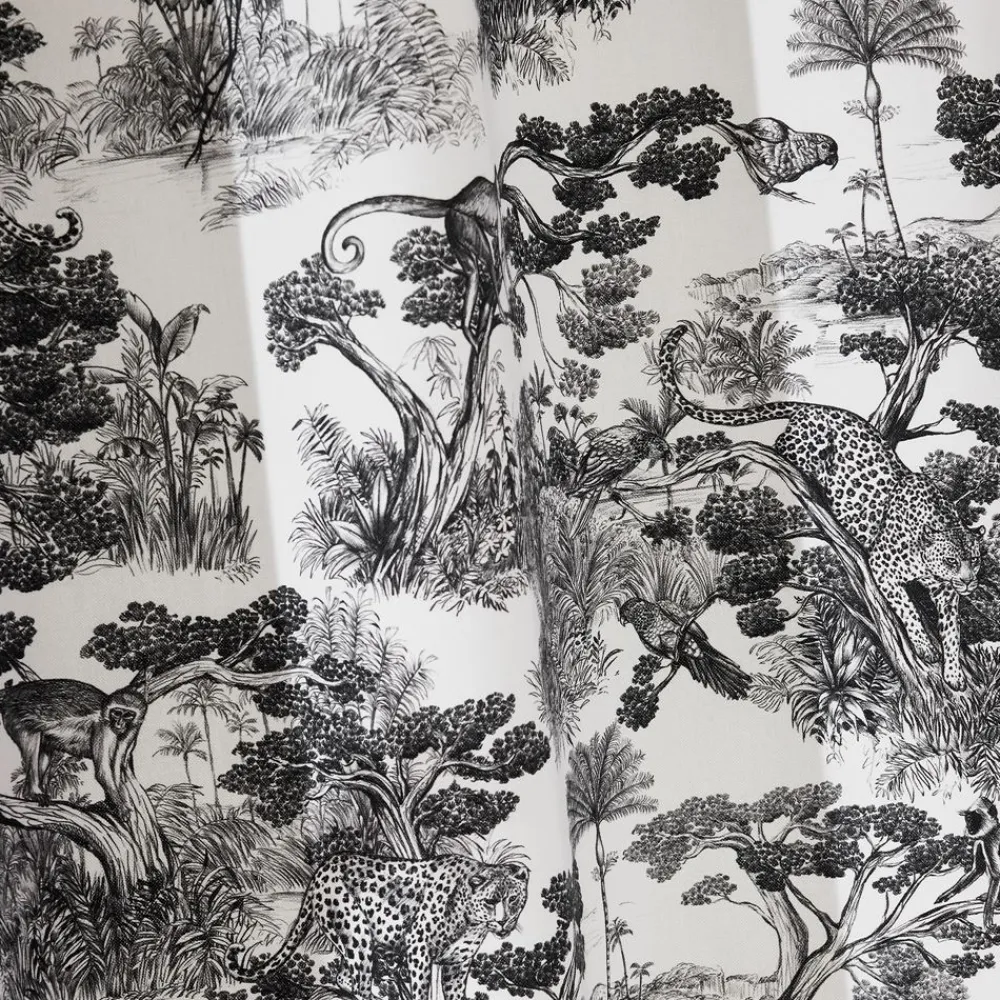 Becquet Rideau motif jungle - CRÉATION THÉVENON< Rideau Et Déco Textile|Rideau