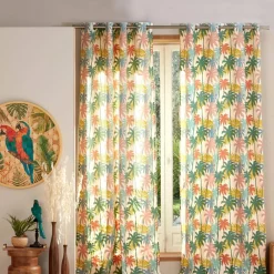 Becquet Rideau motif tropical< Rideau Et Déco Textile|Rideau