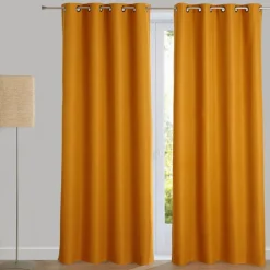 Becquet Rideau occultant aspect natté< Rideau Et Déco Textile|Décoration Textile Unie
