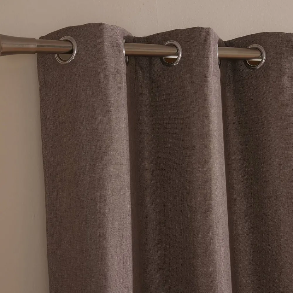Becquet Rideau occultant natté chambray et dos polaire< Rideau Et Déco Textile|Rideau