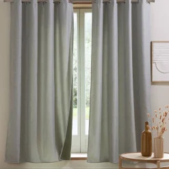 Becquet Rideau occultant natté chambray et dos polaire< Rideau Et Déco Textile|Rideau