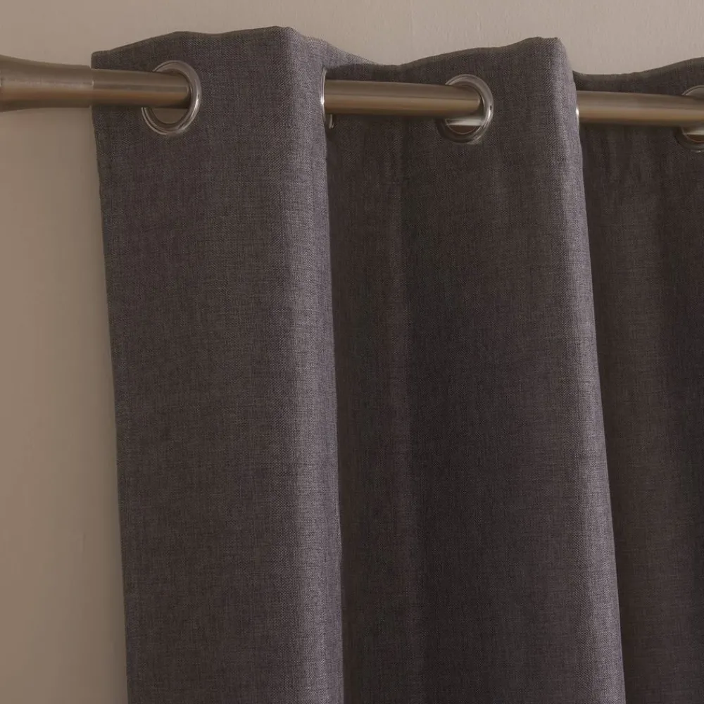 Becquet Rideau occultant natté chambray et dos polaire< Rideau Et Déco Textile|Rideau