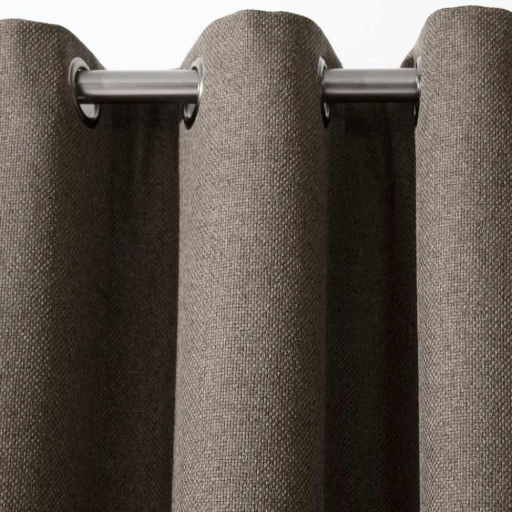 Becquet Rideau occultant phonique natté effet brut - dos polaire< Rideau Et Déco Textile|Décoration Textile Unie