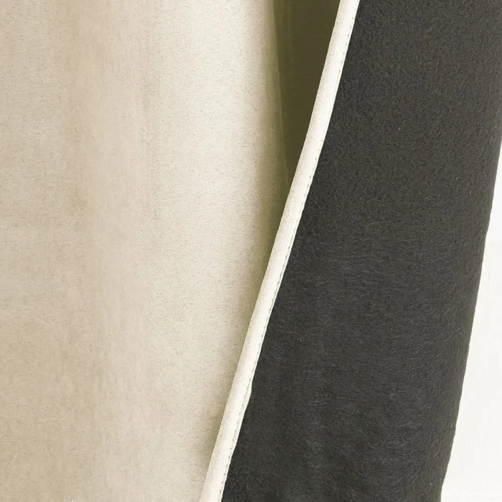 Becquet Rideau occultant phonique natté effet brut - dos polaire< Rideau Et Déco Textile|Décoration Textile Unie