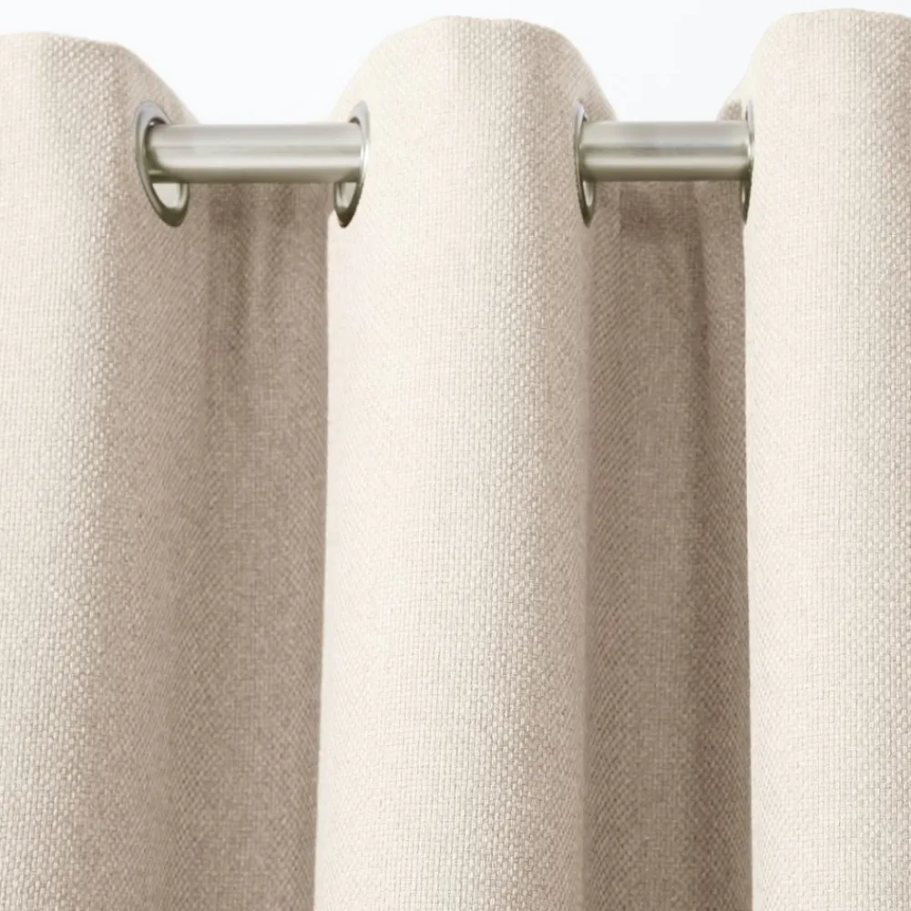 Becquet Rideau occultant phonique natté effet brut - dos polaire< Rideau Et Déco Textile|Décoration Textile Unie