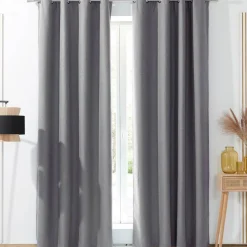 Becquet Rideau occultant phonique natté effet brut - dos polaire< Rideau Et Déco Textile|Décoration Textile Unie