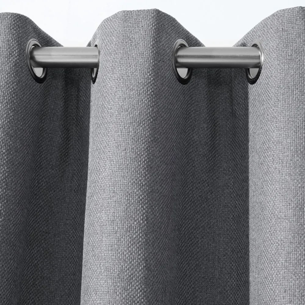 Becquet Rideau occultant phonique natté effet brut - dos polaire< Rideau Et Déco Textile|Décoration Textile Unie