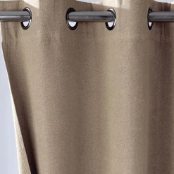 Becquet Rideau occultant thermique toucher tissu double face< Rideau Et Déco Textile|Décoration Textile Unie