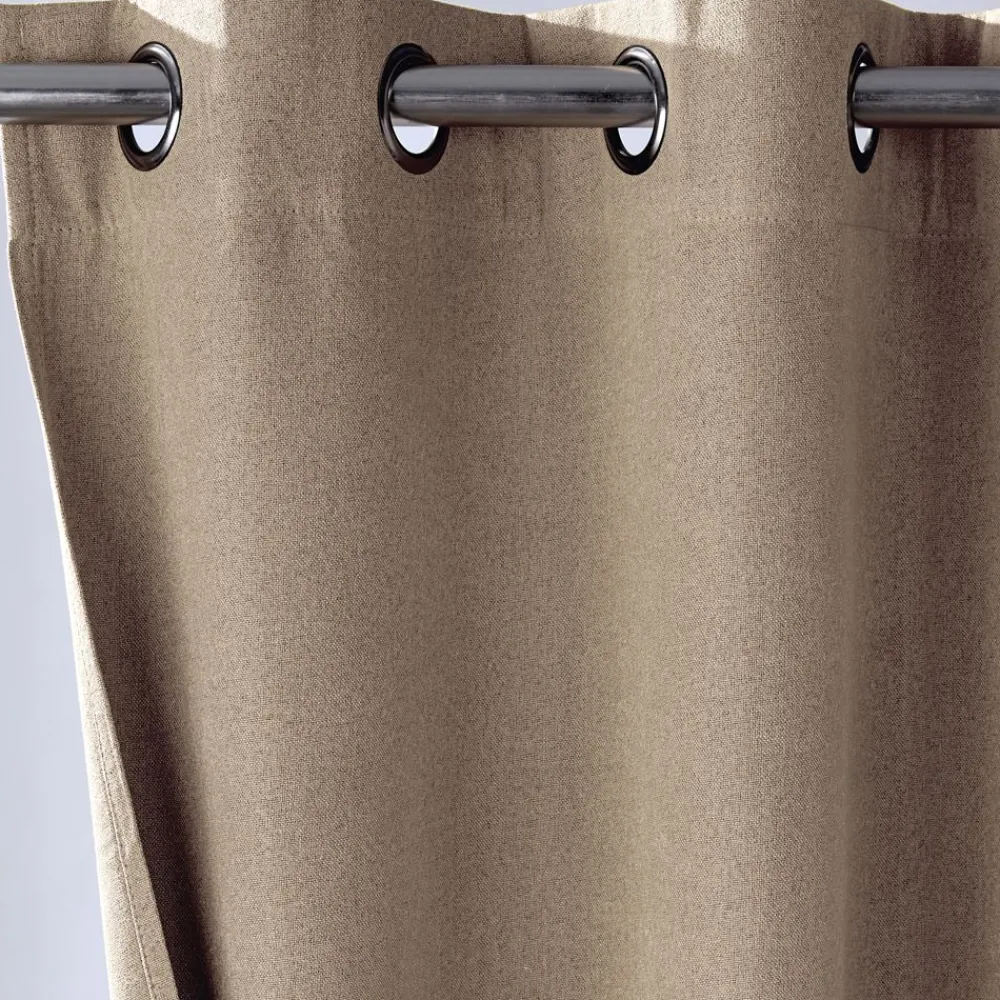 Becquet Rideau occultant thermique toucher tissu double face< Rideau Et Déco Textile|Décoration Textile Unie