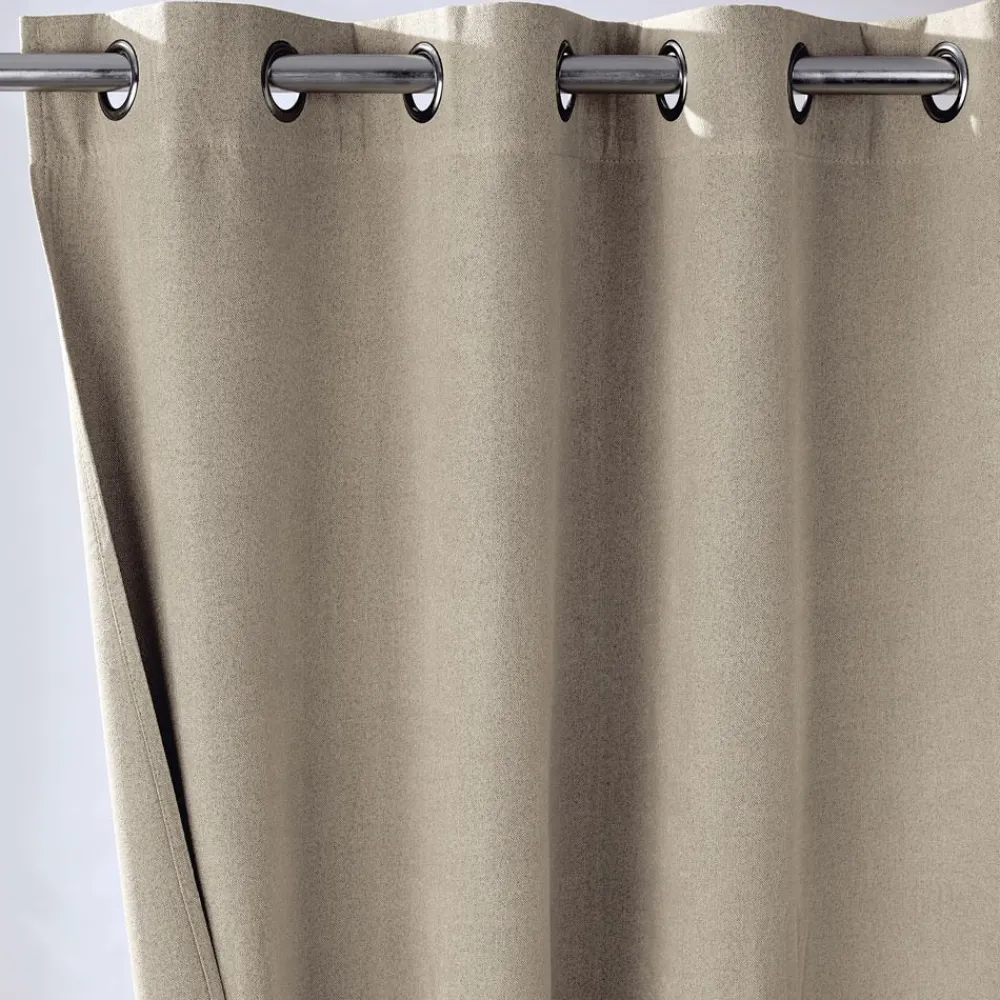 Becquet Rideau occultant thermique toucher tissu double face< Rideau Et Déco Textile|Décoration Textile Unie