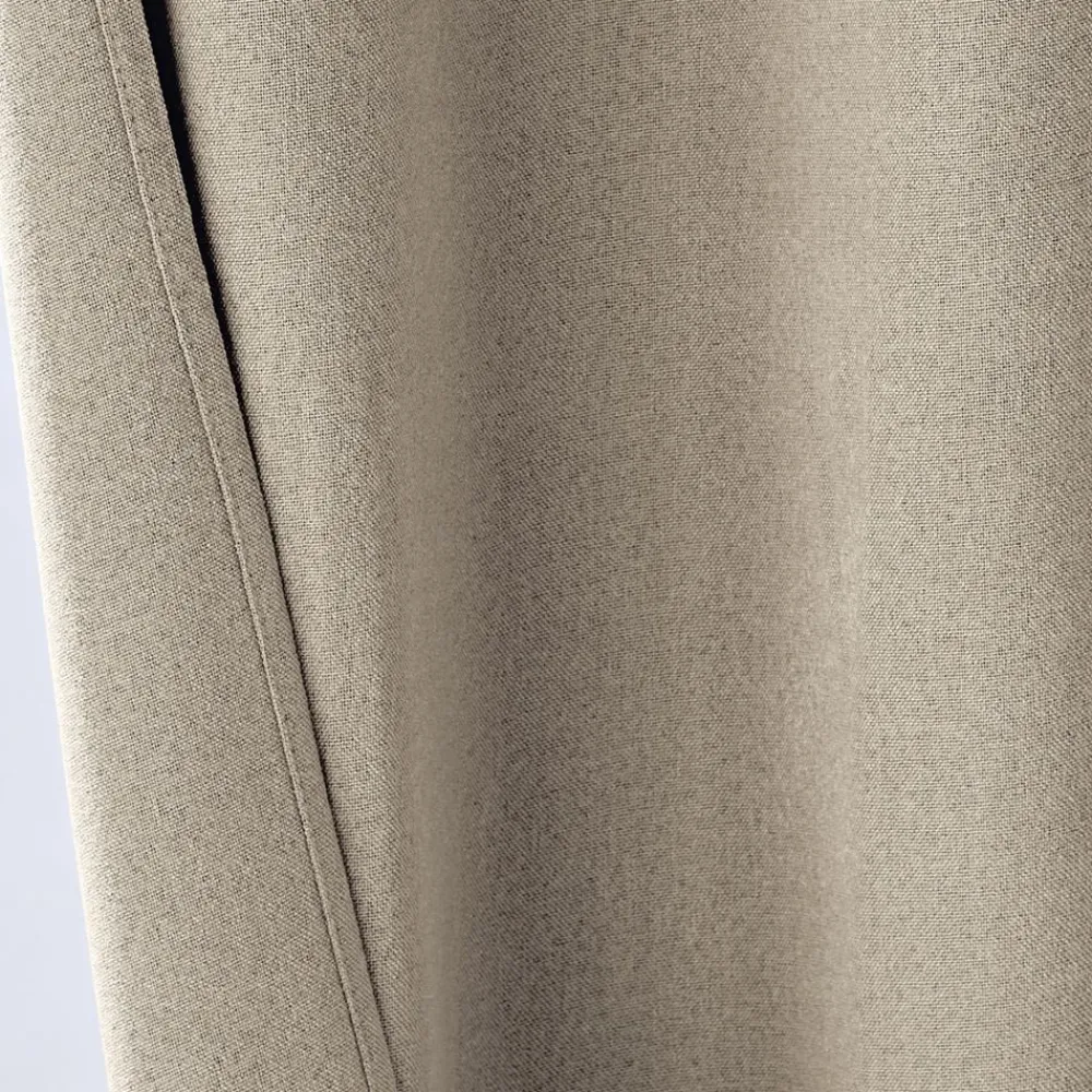 Becquet Rideau occultant thermique toucher tissu double face< Rideau Et Déco Textile|Décoration Textile Unie
