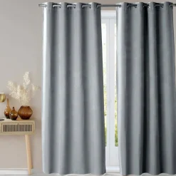 Becquet Rideau occultant thermique toucher tissu double face< Rideau Et Déco Textile|Décoration Textile Unie
