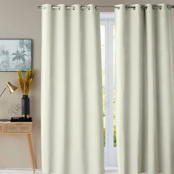 Becquet Rideau occultant thermique toucher tissu double face< Rideau Et Déco Textile|Décoration Textile Unie