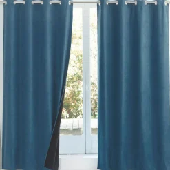 Becquet Rideau occultant thermique suédine - dos polaire< Rideau Et Déco Textile|Décoration Textile Unie