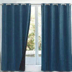 Becquet Rideau occultant thermique suédine - dos polaire< Rideau Et Déco Textile|Décoration Textile Unie