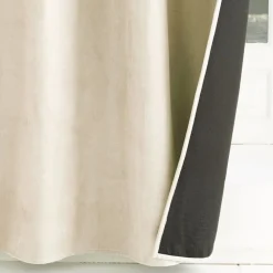 Becquet Rideau occultant thermique suédine - dos polaire< Rideau Et Déco Textile|Décoration Textile Unie